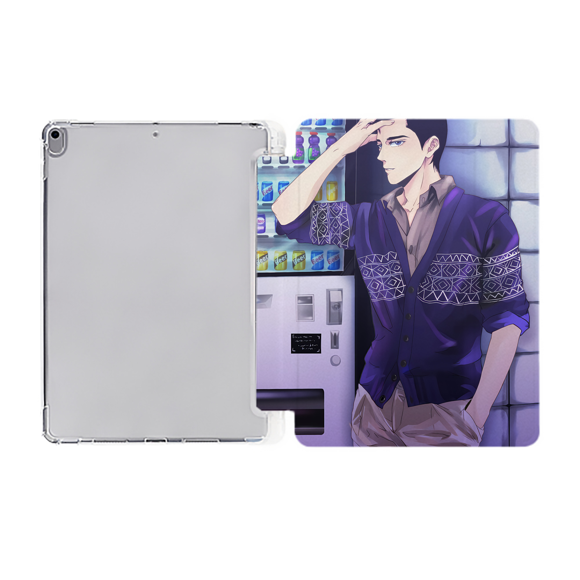 （画像用） SLAM DUNK／スラムダンク IPad ケース ペン収納付き 三つ折りスタンド PUレザー×シリコン 対応機種9.5/10.5/10.9インチ